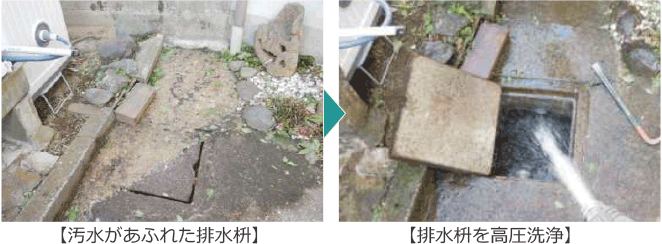 トイレつまりの原因は排水枡のつまり