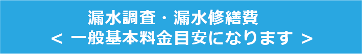 漏水調査・漏水修繕費