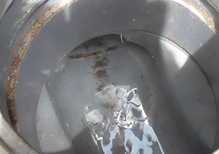 【写真】きれいになった排水管