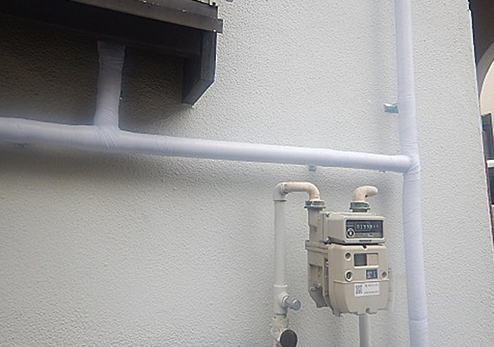 【写真】新しい給湯管引き直し