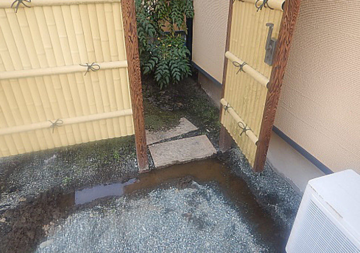 【写真】大きな水溜り
