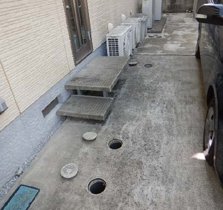 駐車場の排水マス